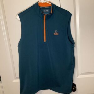 Mens‎ Adidas 1/4 zip golf vest medium